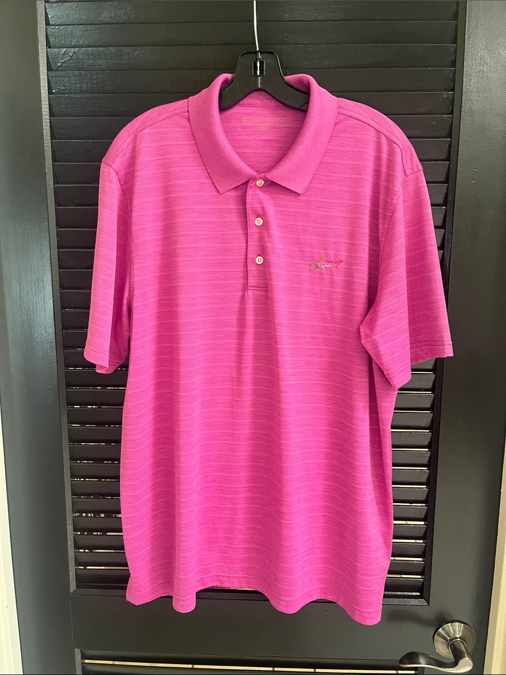 Greg Norman Collection Hot Pink Short Sleeve Polo